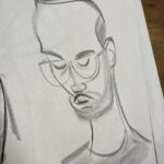 Jackie Droujko Instagram - Usually I lose interest in 15 minute poses near the end of life drawing. So I draw some people around the room. #characterdesign