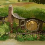 Jackie Droujko Instagram - I barely do backgrounds so I wanted to give it a go since my confidence is up from doing all these studies! #lotr