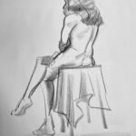 Jackie Droujko Instagram - Started weekly life drawing! Been really enjoying it and I’m excited to track my progress. Don’t think I’ll post them much, but you can check my stories on Tuesday nights to see what I drew 🧍‍♀️I especially enjoy sketching fellow artists when I get bored during 10 minute poses
