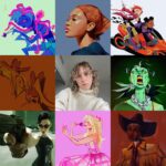 Jackie Droujko Instagram - #artvartist this is the year of characters facing the left. Swipe to see all the years going back to 2019. Learned a lot this year and excited to keep learning next year!