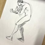 Jackie Droujko Instagram - I’ve been doing a lot of life drawing over the past year. It’s really cool to see steady improvement, and really nice to stick to a hobby. :) #figuredrawing #lifedrawing