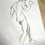 Jackie Droujko Instagram - I’ve been doing a lot of life drawing over the past year. It’s really cool to see steady improvement, and really nice to stick to a hobby. :) #figuredrawing #lifedrawing