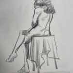 Jackie Droujko Instagram - I’ve been doing a lot of life drawing over the past year. It’s really cool to see steady improvement, and really nice to stick to a hobby. :) #figuredrawing #lifedrawing