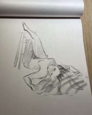 Jackie Droujko Instagram - I’ve been doing a lot of life drawing over the past year. It’s really cool to see steady improvement, and really nice to stick to a hobby. :) #figuredrawing #lifedrawing