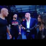Jackie Redmond Instagram - Iconic. 😮 “I’ll slap his **** teeth out of his mouth.” #Wrestlemania #wwe #wweraw #therock #smackdown (Late to the posting party I know)