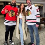 Jackie Redmond Instagram - Hockey Night in the Windy Citayyy! 🏒💀 #yeet 😎