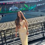 Jackie Redmond Instagram - Golden Dress at Golden Hour. ✨ #WrestleMania