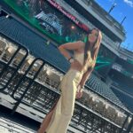 Jackie Redmond Instagram - Golden Dress at Golden Hour. ✨ #WrestleMania