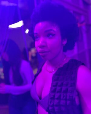 Jacklyn Uweh Instagram - Let me live out my unfriendly Black hottie dreams. 
Something tells me I should let @co_mill dress me more. 🥰❤️