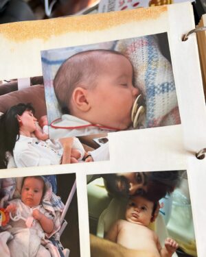 Jaclyn Glenn Instagram - Every picture goes from baby Violet to baby me 💜 I think I made a little twin!