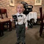 Jaclyn Glenn Instagram - Throwback to Asher taking his first photo! We may be a little off-center, but the look on his face was all worth it. Perfect! 📸 1st photo ➡️ the result! 2nd ➡️ David explaining the button 3rd ➡️ “are you sure?” 4th ➡️ “ok here I go!” 5th ➡️ him taking a picture of me taking a picture of him taking a picture lol 6th ➡️ “OMG I DID IT HOW COOL!!” ♥️ 7th ➡️ us with sleeping Violet behind us :)