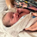 Jaclyn Glenn Instagram - Welcome to the world, baby Violet 💜 Your mommy, daddy & big brother all love you very much. Violet Adriana Frank Born 12-21-23 at 8:58PM 🍼 6lbs 9oz and 20 3/4 in long! The induction process made labor longer than with Asher, but it was a wonderful experience. Dr broke my water in the morning & shortly followed with Pitocin. Once contractions were bad enough I got my epidural 🙏🏻 and all was easy. Hours later I felt a lot of pressure and asked a nurse to check on me - it was time. 3 easy pushes later and our family went from 3 to 4 💕. I already love her more than any words can say. So very thankful for where life has landed me 🥹