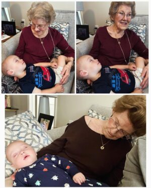 Jaclyn Glenn Instagram - In a single, unforgettable moment, our newborn met her great-grandmother: a century of love passed down in both hello and goodbye. 

I had the opportunity of living with my grandma a few years ago and am forever grateful to know her in such a deep way. Her spirit, so loving, caring, and infectiously happy, has left a lasting mark on me. Every day, I strive to be a bit more like @dorislillianfrank . What a soul. Her memory will be cherished forever. 💔 1923 - 2024