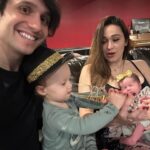 Jaclyn Glenn Instagram - 2023 was good to us ✨🥂✨ Happy new year from 2 tired parents and 2 adorable littles 💛