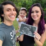 Jaclyn Glenn Instagram - SURPRISE!!! Our family is getting a lil bigger this December ♥️♥️ BABY FRANK # 2!!! So excited to finally share the good news we’ve known about for 6 months already! Time flies!! Video of us finding out live on the vlog channel now - link in bio 🍼