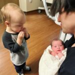 Jaclyn Glenn Instagram – Introducing Violet – she’s small, she’s sweet, and already coloring outside the lines in our lives! 

💜 @violetadrianafrank