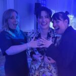 Jacqueline Toboni Instagram - Thank you GLAAD!! We love you!! Scroll for my bosses helping me when my buttons popped off HMU @samsinstaglam Styling by my girlies @kristigramlich & @briannamporter via @clothed_la Jewelry by the incredible @perry.jewelry incl. this gold toothpick I’m obsessed with 💇🏻‍♀️ @christytagatac #glaadawards