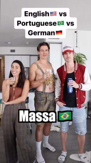 Jade Catta-Preta Instagram - Which language is the most attractive?!
👀😜
@jadecattapreta @jeffkasser 
#comedy #comedian #brazilian #german #american