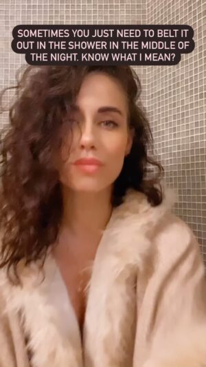 Jade Tailor Instagram - My midnight soul sessions... Sometimes the choice is to get sleep or to get yourself some Aretha…Pretty sure I made the right choice. 
.
.
.
#soulsessions #arethafranklin #showersinging #cantsleepwontsleep