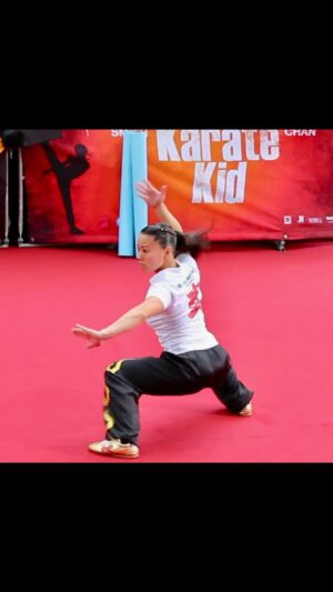 Jade Xu Instagram - JADE IN ACTION 🐲🐲🐲

@jadexuofficial 🔥🌹🔥
🎬 《功夫梦》 电影首映 （成龙）
Karate Kid - European Premiere 

#thekaratekid #movie #premiere #wushu #kungfu #fight #demonstration #jackiechan #willsmith #jadensmith #jadexu #marvelstudios #actress #blackwidow #shangchi #worldchampion #mk1