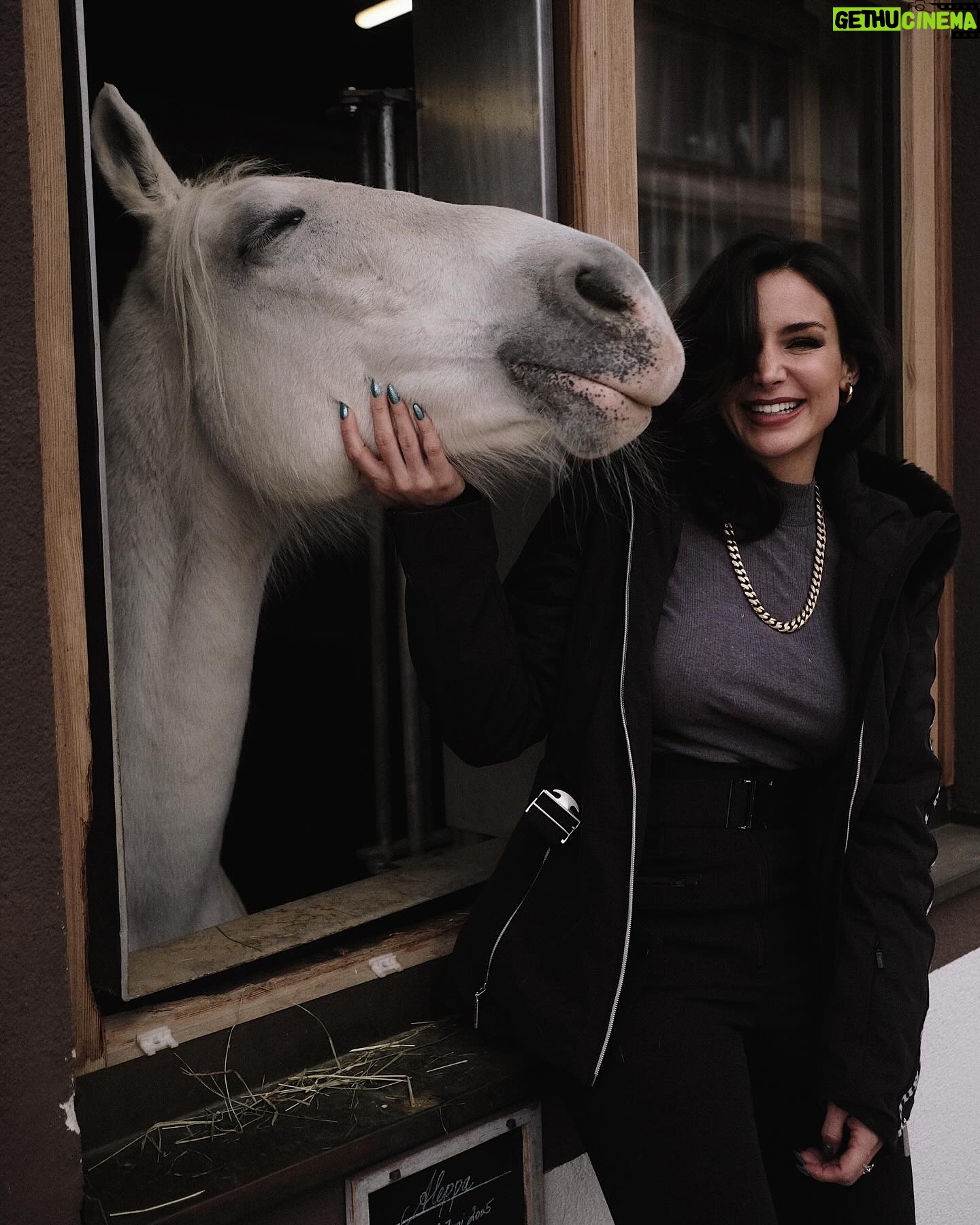 Jade Leboeuf Instagram - Aleppa & Me đ€ la dĂ©finition de la douceur, de la curiositĂ© et de la gentillesse ce cheval. Tenue @ikksofficial x @henri_duvillard (offerte) pour trouver un peu de neige mais finalement il nây en avait pas du tout. Le comble câest quâen se levant ce matin, jour blanc, de la neige partout âïž đ