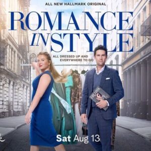 Jaicy Elliot Instagram - August 13th. Mark. Your. Calendar. 🪡🧵💙 #romanceinstyle #hallmarkchannelmovies