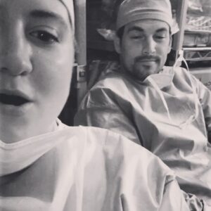 Jaicy Elliot Instagram - On set -Being Fabulous, Being French 🇫🇷🐔♥️ #ayanakamura #greysanatomy #abcstudios #shondaland #throwback