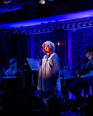 Jaime Lyn Beatty Instagram - Nevertheless, she COMMITTED 🤡TO🤡 THE🤡 BIT🤡Huge thanks to our fearless producers @joshuaturchin and @julia_macchio for green-lighting this vísíòn and my DEEPEST apologies to @54below for disobeying the dress code. Stay tuned for whatever the hell THIS was…👀 

📸 : @rebeccajmichelson
🎹: @joshuaturchin
🐟: @splankatang
🎸: @max_bartos
🥁 : @ajdrumz

 #musicalized #raggedyann #lifeisacabaret #54Below #dresscode #fail