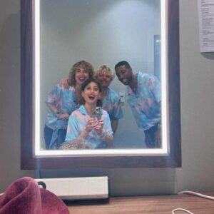Jaime Lyn Beatty Instagram - This time last week I was 3,000 miles from home, in an ancient theatre, singing about witches n’ wizards, and the deeply profound love I have for my dog. Performing Starkid INNIT was like riding a bike. But instead of a 🚲 it’s a unicycle…driven by eight clowns…wearing matching PJs…and singing about dicks 🛑FULL STOP🛑 Doing this concert alongside friends of 15  years and our beloved UK fans was an absolute fever dream 🫠and one of the most treasured experiences of my life?! 💎🥹 I shan’t recover!💀 God Save the Queen! 🇬🇧And also God Save @thelondonpalladium @lambertjacksonproductions & @phoebenoble__  for treating us like dang royalty even tho we are merely 🤡s! Lastly but not leastly, big hugs & snogs 💋to @slowpez8 @brian.holden and @claark for orchestrating this absolutely smashing good time! 🕺✈️🎻
Please enjoy this family photo album:
🪞Through the looking-glass
🤯Gobsmaked
🫶Alone, but Not….
🐁 humbling 
🏠Fatherly duties
🖼️ A framer (@danny_with_a_camera)
🪦RIP
🔫Zip Zap Zop
🇬🇧❤️YOU, K?
🤚Jazz Hands