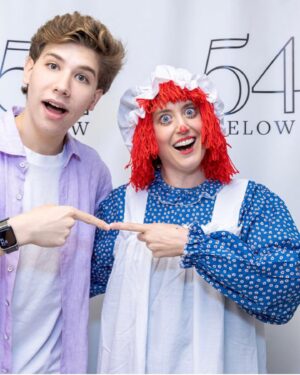 Jaime Lyn Beatty Instagram - Nevertheless, she COMMITTED 🤡TO🤡 THE🤡 BIT🤡Huge thanks to our fearless producers @joshuaturchin and @julia_macchio for green-lighting this vísíòn and my DEEPEST apologies to @54below for disobeying the dress code. Stay tuned for whatever the hell THIS was…👀 

📸 : @rebeccajmichelson
🎹: @joshuaturchin
🐟: @splankatang
🎸: @max_bartos
🥁 : @ajdrumz

 #musicalized #raggedyann #lifeisacabaret #54Below #dresscode #fail