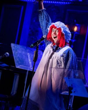 Jaime Lyn Beatty Instagram - Nevertheless, she COMMITTED 🤡TO🤡 THE🤡 BIT🤡Huge thanks to our fearless producers @joshuaturchin and @julia_macchio for green-lighting this vísíòn and my DEEPEST apologies to @54below for disobeying the dress code. Stay tuned for whatever the hell THIS was…👀 

📸 : @rebeccajmichelson
🎹: @joshuaturchin
🐟: @splankatang
🎸: @max_bartos
🥁 : @ajdrumz

 #musicalized #raggedyann #lifeisacabaret #54Below #dresscode #fail