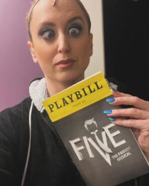 Jaime Lyn Beatty Instagram - THIS IS NOT A DRILL. Come see @fivethemusical We’re out here ABSOLUTELY serving #wigs #camp #screlts #rhinestones. Oh and somehow @michaelcohen2.0 hosted our press event?? Shit’s truly wild over here. FiveTheMusical.com 🤡🔥🎤🥕 We #babies first playbill #itsaplay #michaelcohen #stormydaniels #offbroadway #circus