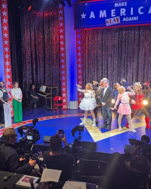 Jaime Lyn Beatty Instagram - THIS IS NOT A DRILL. Come see @fivethemusical We’re out here ABSOLUTELY serving #wigs #camp #screlts #rhinestones. Oh and somehow @michaelcohen2.0 hosted our press event?? Shit’s truly wild over here. FiveTheMusical.com 🤡🔥🎤🥕 We #babies first playbill #itsaplay #michaelcohen #stormydaniels #offbroadway #circus