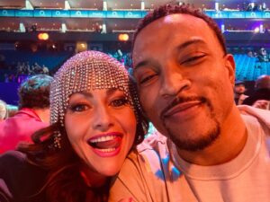 Jaime Winstone Instagram - The BRITS 2024✨💗✨

Was such an honour to Present Album of the year to the incredibly talented @raye last night .. making history !❤️✨ huge congratulations to all the winners, that was a fun evening celebrating music by thanking all artists who have kept us dancing, singing - spreading love and joy in such crazy times.. ✨💗🪩this DISCO NEEDS YOU as much as we do!!! @kylieminogue 🙏🪩 

Thanks for having me @brits 🇬🇧✨💕