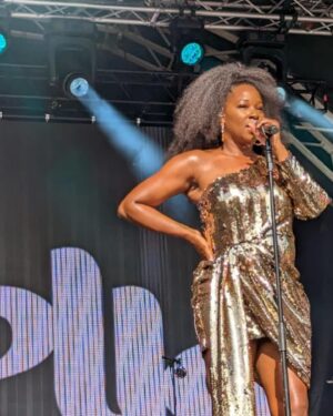 Jamelia Instagram - So yesterday I had the most amazing time performing at @MightyHoopla and the audience were just INCREDIBLE!!!

1- Me in utter disbelief at the crowd that came out to see me. Thank god I had my favourite girls with me as moral and emotional support ❤️

2 - Like...waaahhh (This was NOT the main stage guys 😳). I couldn't see where the crowd ended...🥹🥹🥹

3 - And please believe they did not come to play, they had every lyric rehearsed and ready to participate 😍😍😍

4 - I Mean for real...can you even hear me? 😭😍😭

5 - I always get nervous just before going on, I take a few moments of quiet time to myself and then I activate - it's one of the best feelings in the WORLD!!! 

6 - I can't tell you how amazing it felt in this moment to stand here on this stage with my fans...yes, I did get slightly emosh 🤣

7 - Aren't my dancers amazing? 😏

8 - Yeah, I created one of them ☺️ Tiani is a budding choreographer, and I felt so fortunate to give her the opportunity (that she took INCREDIBLY seriously) to choreograph she and her friends for my set - SHE DID THAT! #ProudMummyAlert 🥰
Every-time I turned around I was giddy 😁😍

9 - I always share special moments with my girls, and this was the most incredible one to share for sooooo many reasons x

10 - This is a victory hug...WE DID IT JOE!!! ❤️🥰❤️

If you were in the crowd, I want you to know I'm so so grateful for you!! You're the BEST ❤️❤️❤️