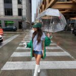 Jami Alix Instagram – i’m literally just a girl who wants to frolick around in the rain with a cute umbrella and knee high boots just to stop traffic!!! @pacsun #pacpartner ☔️🌧️ outfit links in stories & highlights duh