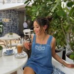 Jami Alix Instagram - fully showed up to dior cafe with 3 bags of luggage and a flight to catch but *insisted* on paying $100 for designer lattes and croissants bc influencers