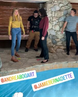 Jamie Bernadette Instagram - See me in “Home, Not Alone” on Lifetime Channel this Sunday, March 26th, at 8/7c playing the supporting role of “Kendall”! Swipe left to see some behind the scenes photos! Former “General Hospital” stars @andreabogart and @adamthuss return to the screen together. Directed by the fabulous @__the_expert_amy Cinematographer @jlarsl Thank you Amy, and @lifetimetv and Casting Directors Dean Fronk and Donald Pemrick for the opportunity!! @lifetimetvpr