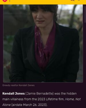 Jamie Bernadette Instagram - “Home, Not Alone” aired on Lifetime March 26th, Sunday, at a peak hour, and then aired multiple times throughout the week and then aired again at a peak hour on Saturday, April 1st. It’s been getting great play on Lifetime and I’ve gotten GREAT feedback!! Swipe to see an article that was published on Villainous Beauties Wiki about my villainous role in the film! Read the full article on the website. If you don’t have Lifetime, you can rent the film on Amazon and Vudu. ATTENTION: SPOILERS IN ARTICLE.