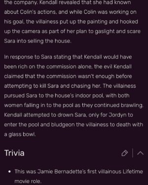 Jamie Bernadette Instagram - “Home, Not Alone” aired on Lifetime March 26th, Sunday, at a peak hour, and then aired multiple times throughout the week and then aired again at a peak hour on Saturday, April 1st. It’s been getting great play on Lifetime and I’ve gotten GREAT feedback!! Swipe to see an article that was published on Villainous Beauties Wiki about my villainous role in the film! Read the full article on the website. If you don’t have Lifetime, you can rent the film on Amazon and Vudu. ATTENTION: SPOILERS IN ARTICLE.