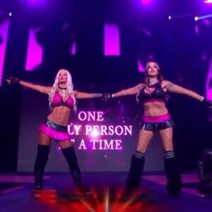 Jamie Szantyr Instagram - The Baddies were back tonight for part 2 of #Impact1000! @alove4life222 💋🍑🔥💅

We showed up and showed out playing all our classic hits including:

Iconic Stage Entrance ✅
Let The Pigeons Loose ✅
Brown Paper Bag Treatment ✅
Humiliating Others ✅

Thank you to @impactwrestling for having us back to celebrate 1000 episodes, and thank you to all Beautiful People fans who constantly show up for us in every way to this day. We owe our successful careers at Impact to you, because without YOU, the fans, there is no Beautiful People! 💋💋