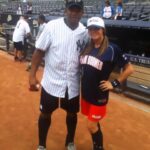 Jamie Szantyr Instagram - Throwback to when I played ball at @yankees Stadium for the 4th Annual Bombers Boomer Broadway Softball Classic for Charity. This is run by Boomer Esiason and I played on his team with other celebrity guests and we played against The Wounded Warriors and some Yankee Alumni. This is probably one of the top coolest things I’ve ever done because anyone who knows me knows how much I love baseball and what a huge Yankee fan I am, so to play ball AT YANKEE STADIUM with some greats like El Duque, who is my top favorite pitcher of all time, and Charlie Hayes was a surreal experience.