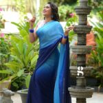 Janaki Sudheer Instagram - Let the blue sky meet the blue sea, And all is blue for a time. #picoftheday #photooftheday #pictureoftheday #saarilove #explore #enjoylittlethings #enjoylife #exploremore #iamonmyway #instagood #instalove #instafashion #instadaily #instalike #instamood #happiness #happy #bigbossmalayalam #bigbossmalayalamseason4 #modelsofinstagram #modelsofinstagram #mallugirl #vibes_of__kerala #janakisudheer