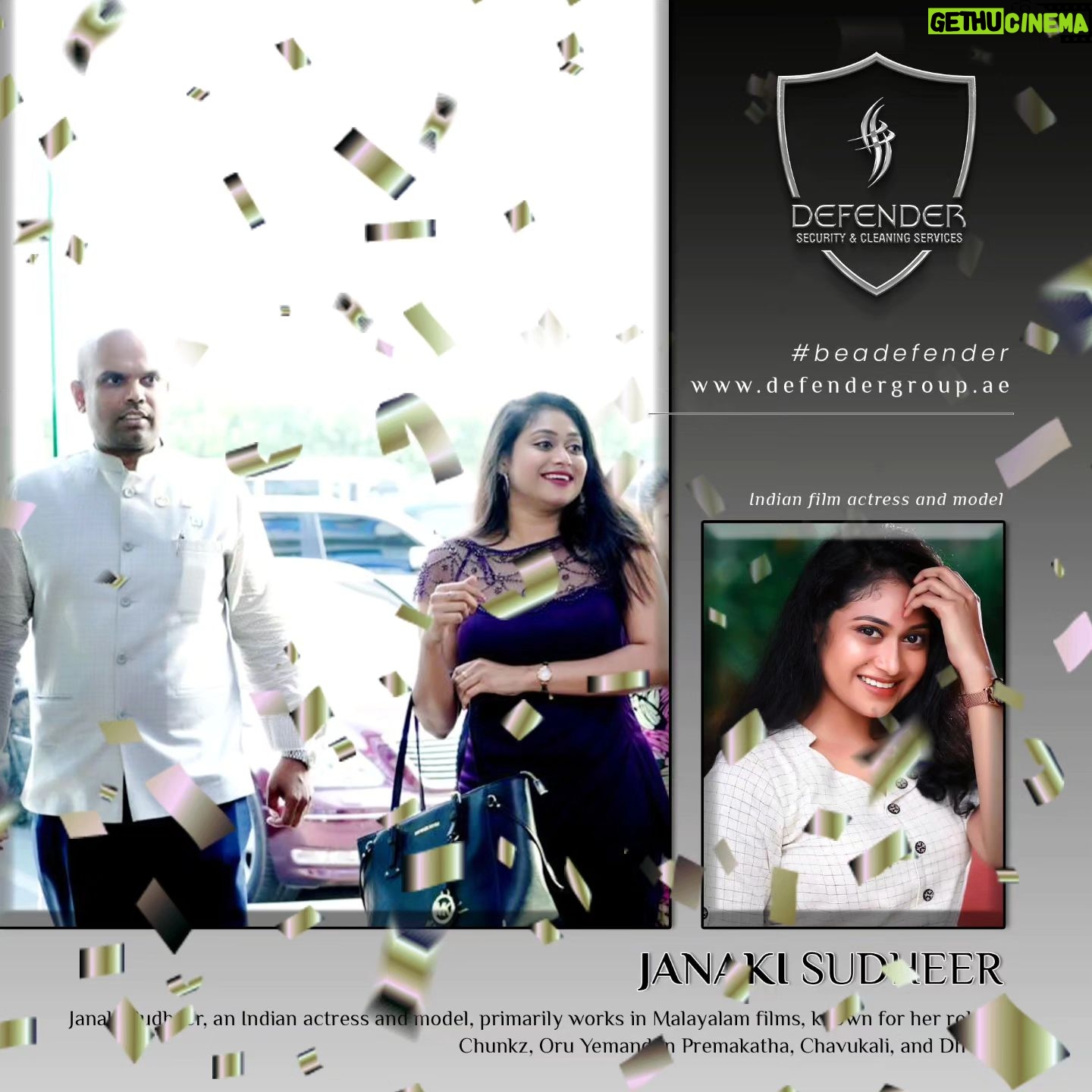 Janaki Sudheer Instagram - Welcome to UAE @janaki_sudheer Guardians of Memorable Moments! ππ At Defender Group, we take event security to the next level, ensuring every celebration in Dubai becomes an unforgettable masterpiece. Your Safety is Our Motive, so you can focus on creating cherished memories that will last a lifetime. Let's make your events shine with seamless protection and unparalleled service! #beadefender #defendergroup #dubai #uae #eventsecurity #events #dubaievents #memoriesthatlastalifetime #event #dubai #eventplanner #sections #securitybreach #eventdesign #securitysystem