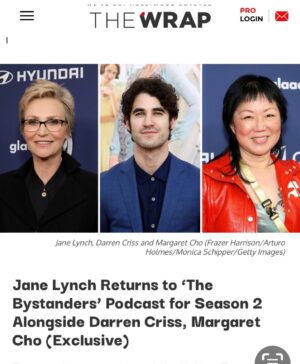 Jane Lynch Instagram - Drops June 22! #thebystanderspodcast