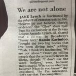 Jane Lynch Instagram - @raminkarimloo and I made Page Six.