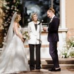 Jane Lynch Instagram - One year ago today. My beautiful niece @meg_doyle said I do to Thomas and he said the same to her and I pronounced them married. 🤗💕🦋