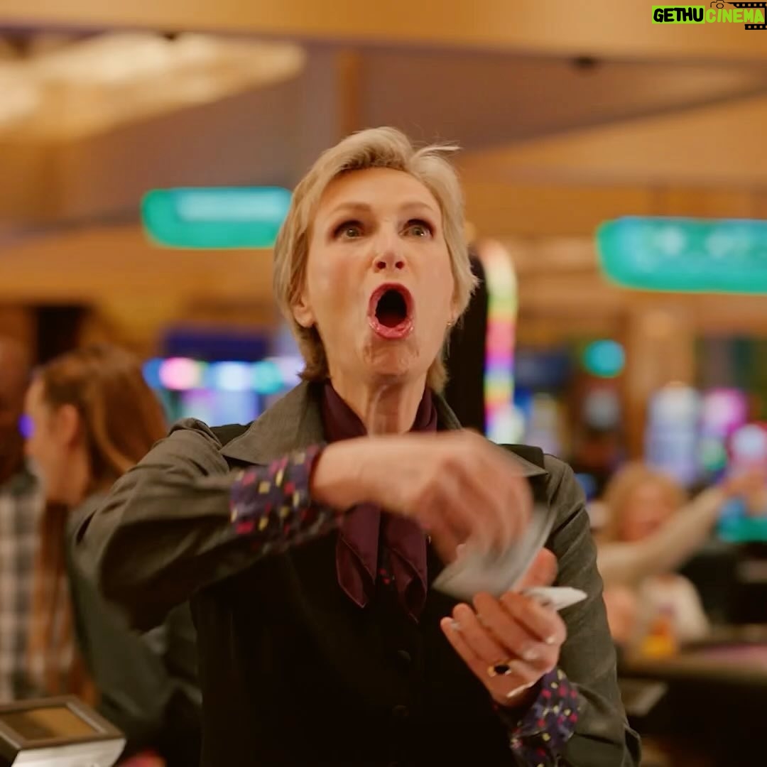 Jane Lynch - 2.8K Likes - The name of the game is "52 Card Pick-Up". 🃏#MayorJane #Funner #HarrahsSoCal