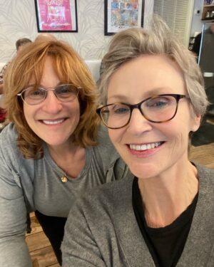 Jane Lynch Instagram - Carol and Jane have an otherworldly lunch and laughs at The Cosmic. @carolleifer
