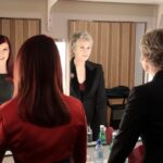 Jane Lynch Instagram - Game face. About to swing some folks directly into Christmas. 🎄 🎼 @therealkateflannery @timdavis_official @tonyguerreroquintet photo by the mighty @soulstealer007